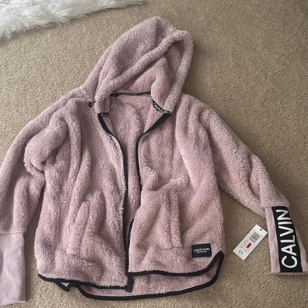 Calvin Klein Soft Pink Fleece Jacket